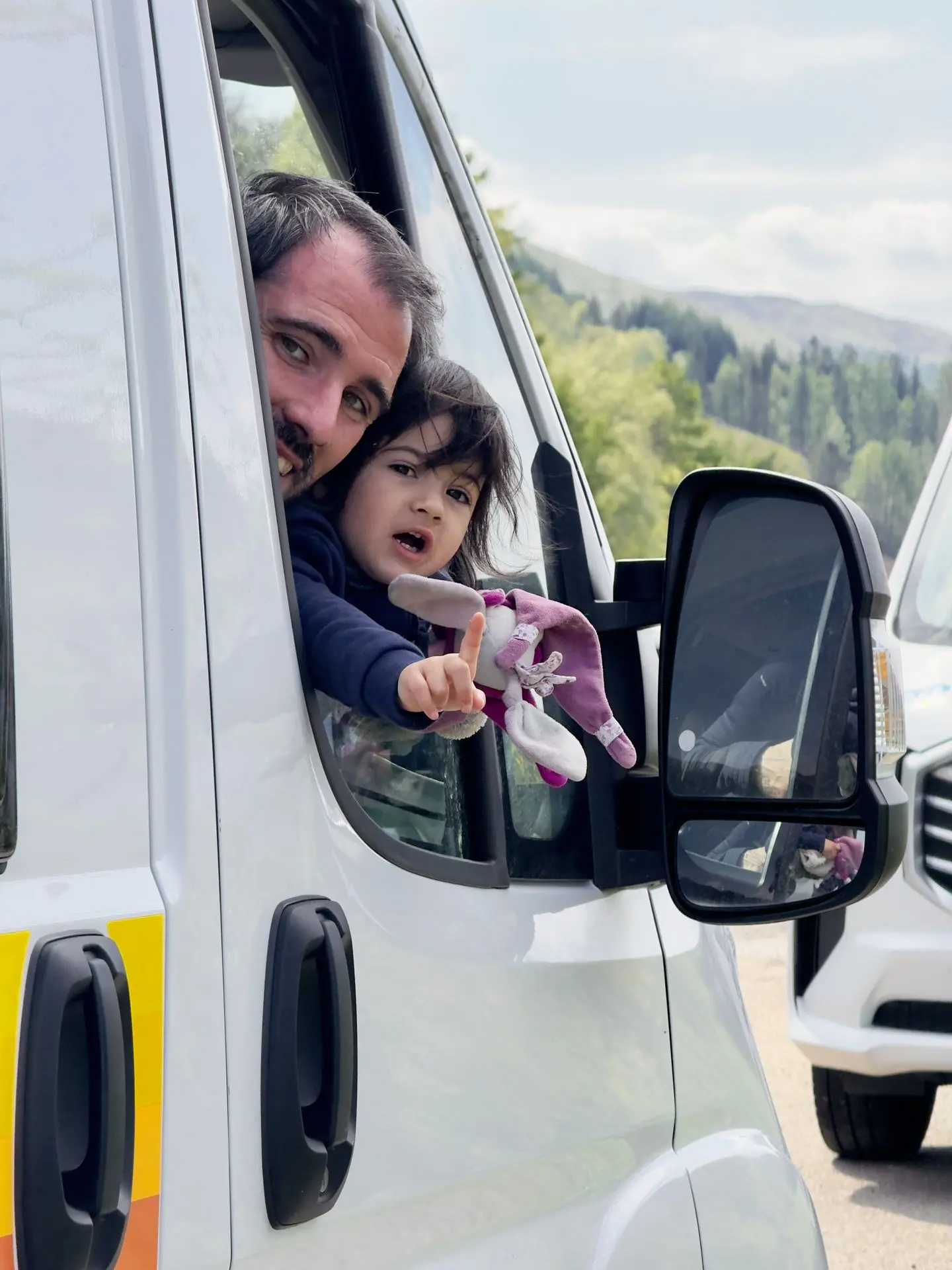 Maxime et Mélissandre dans le van
