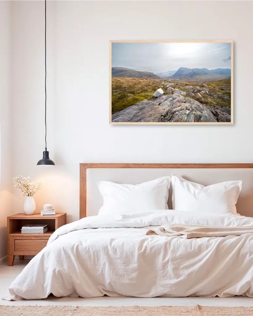 Glencoe_vallee_rocher_montagne_sctoland_poster_cadre_5_chambre_scandinave_moderne.webp