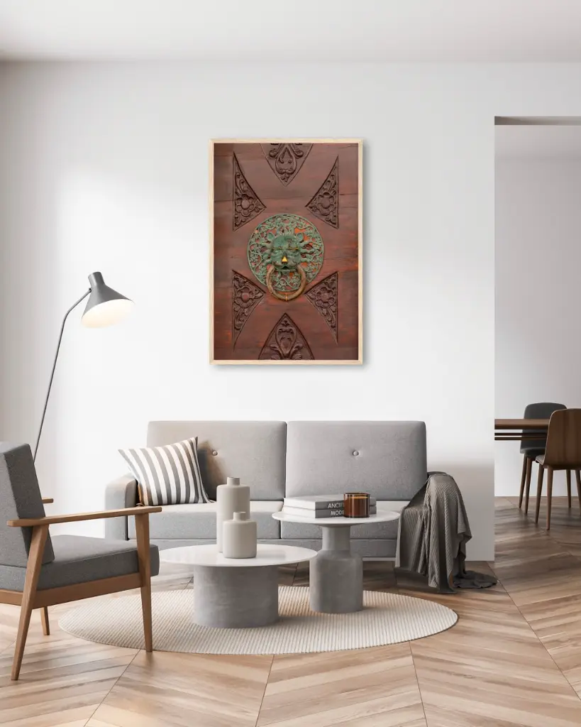 Porte_Détail_Dubrovnik_poster_cadre_6_salon_gris_tissus_moderne.webp
