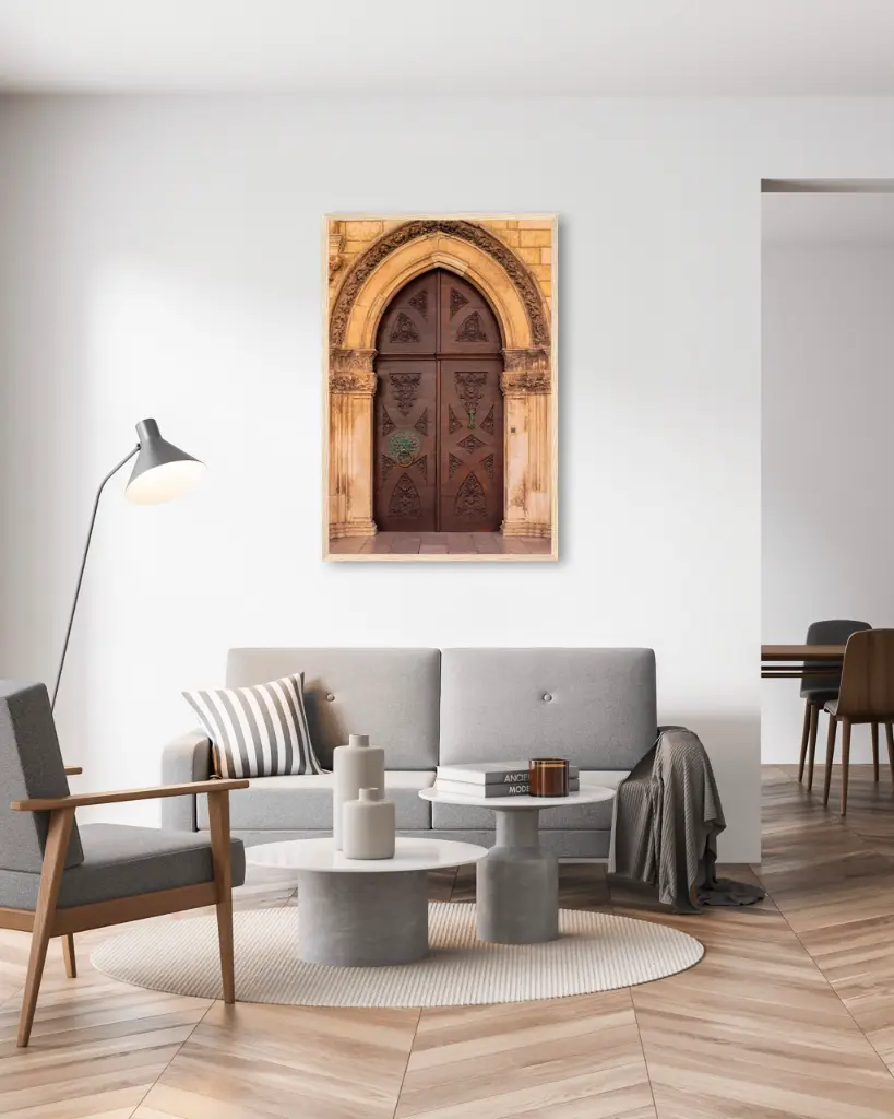 Porte_Dubrovnik_poster_cadre_6_salon_gris_tissus_moderne.webp