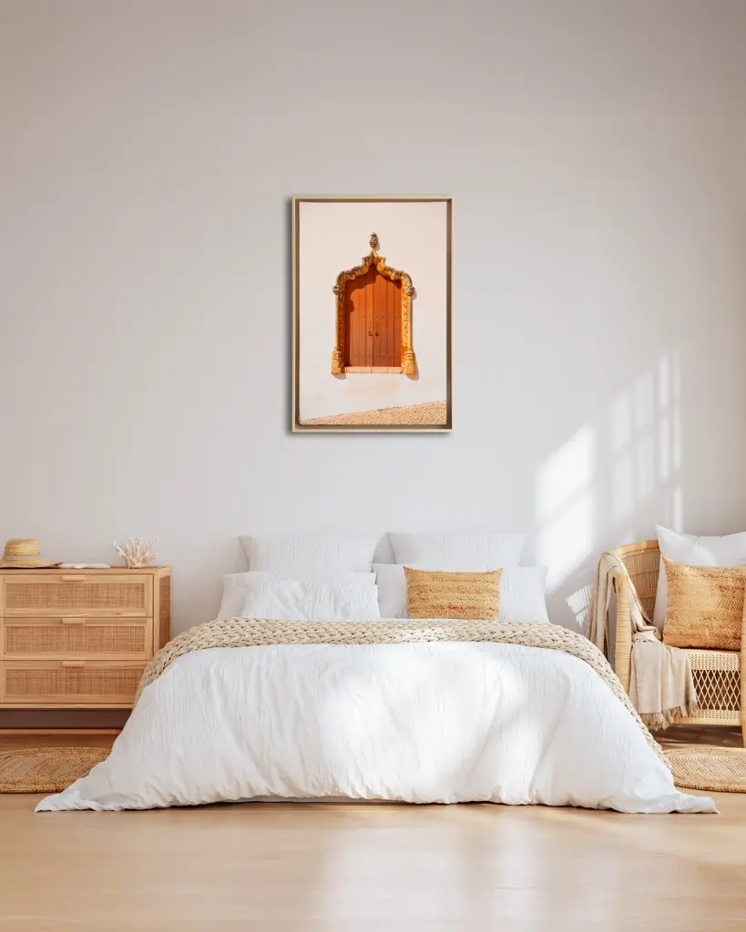 Porte_Tiny Door_Marron_toile_cadre_5_chambre_osier.webp