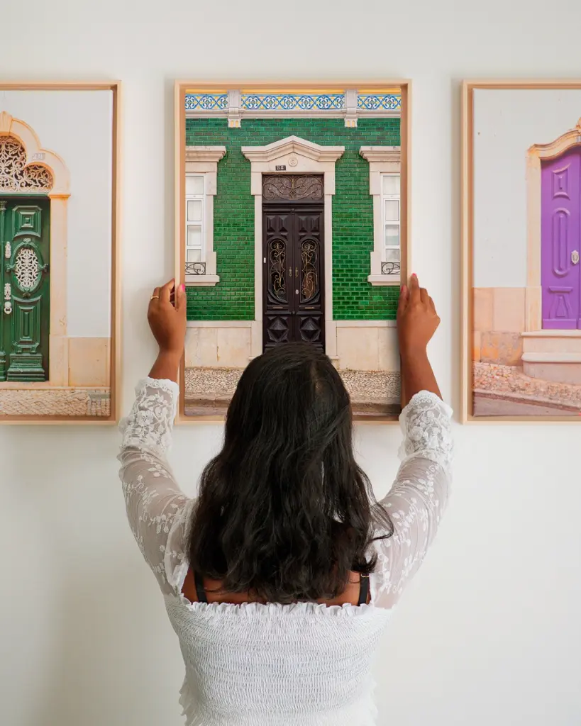 Porte_Verte_Art+Nouveau_toile_cadre_3_femme_mur.webp
