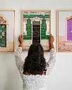 Porte_Verte_Art+Nouveau_toile_cadre_3_femme_mur.webp