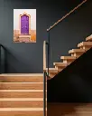 Porte_violet_aluminium_5_escalier_bois_moderne.webp
