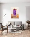 Porte_violet_poster_cadre_6_salon_gris_tissus_moderne.webp