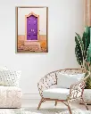 Porte_violet_toile_cadre_4_salon_osier.webp