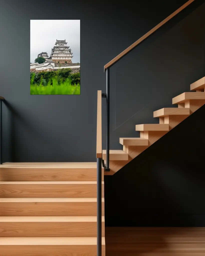 Château_Himeji_aluminium_5_escalier_bois_moderne.webp