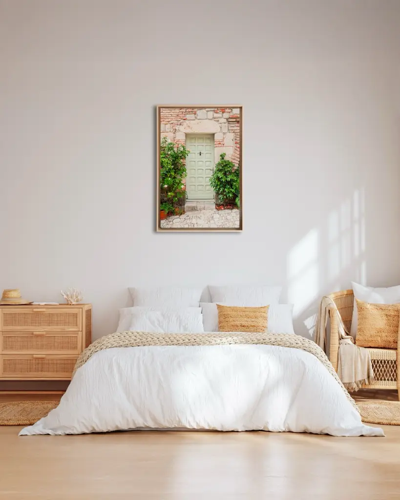 Porte_Penne d'Agenais_toile_encadre_chambre_osier.webp
