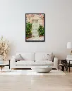 Porte_Penne d'Agenais_toile_encadre_salon_beige_tissus_moderne.webp