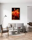 Restaurant_Retro_poster_cadre_6_salon_gris_tissus_moderne.webp