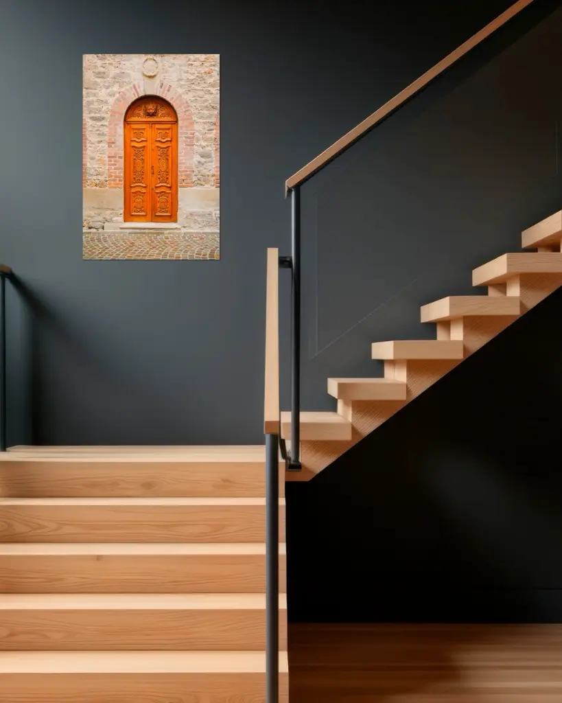 Porte_St Galmier_aluminium_escalier_bois_moderne.webp