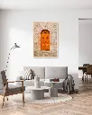 Porte_St Galmier_poster_encadre_salon_gris_tissus_moderne.webp