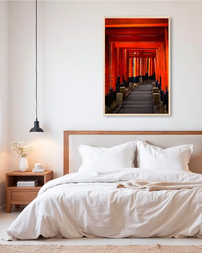 Torii_Temple_Inari_poster_cadre_5_chambre_scandinave_moderne.webp