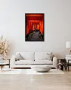 Torii_Temple_Inari_toile_cadre_6_salon_beige_tissus_moderne.webp