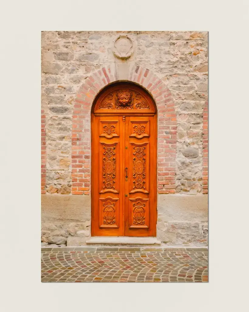 Porte ancienne Française - Aluminium (20x30 cm - 8x12″).webp