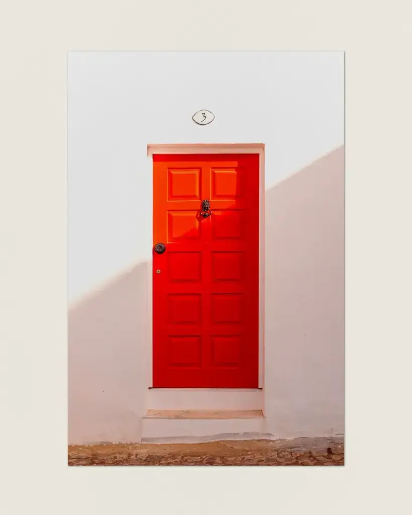 Porte rouge du Portugal - Tirage d'art (21x29.7 cm - 8x12_).webp