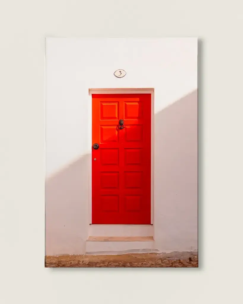 Porte rouge du Portugal  - Toile (20x30 cm - 8x12″, Slim).webp