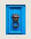 Porte bleue à Londres  - Toile (20x30 cm - 8x12″, Slim).webp
