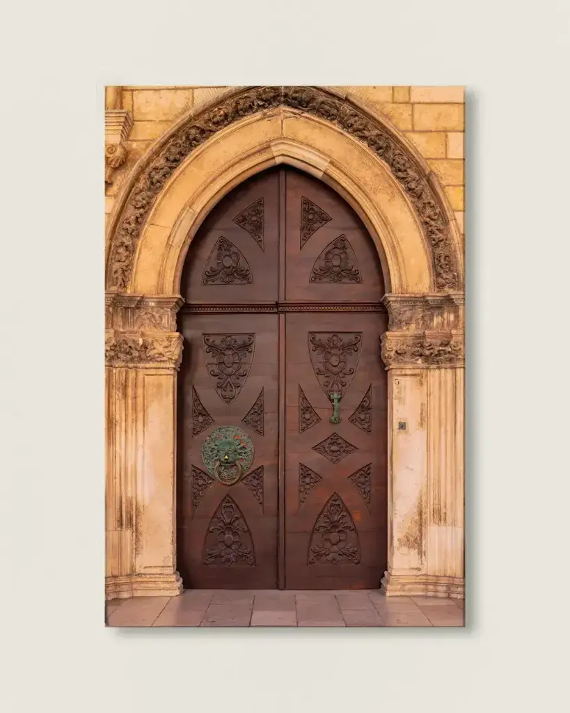 Porte médiévale – Dubrovnik, Croatie - Toile (20x30 cm - 8x12″, Slim).webp
