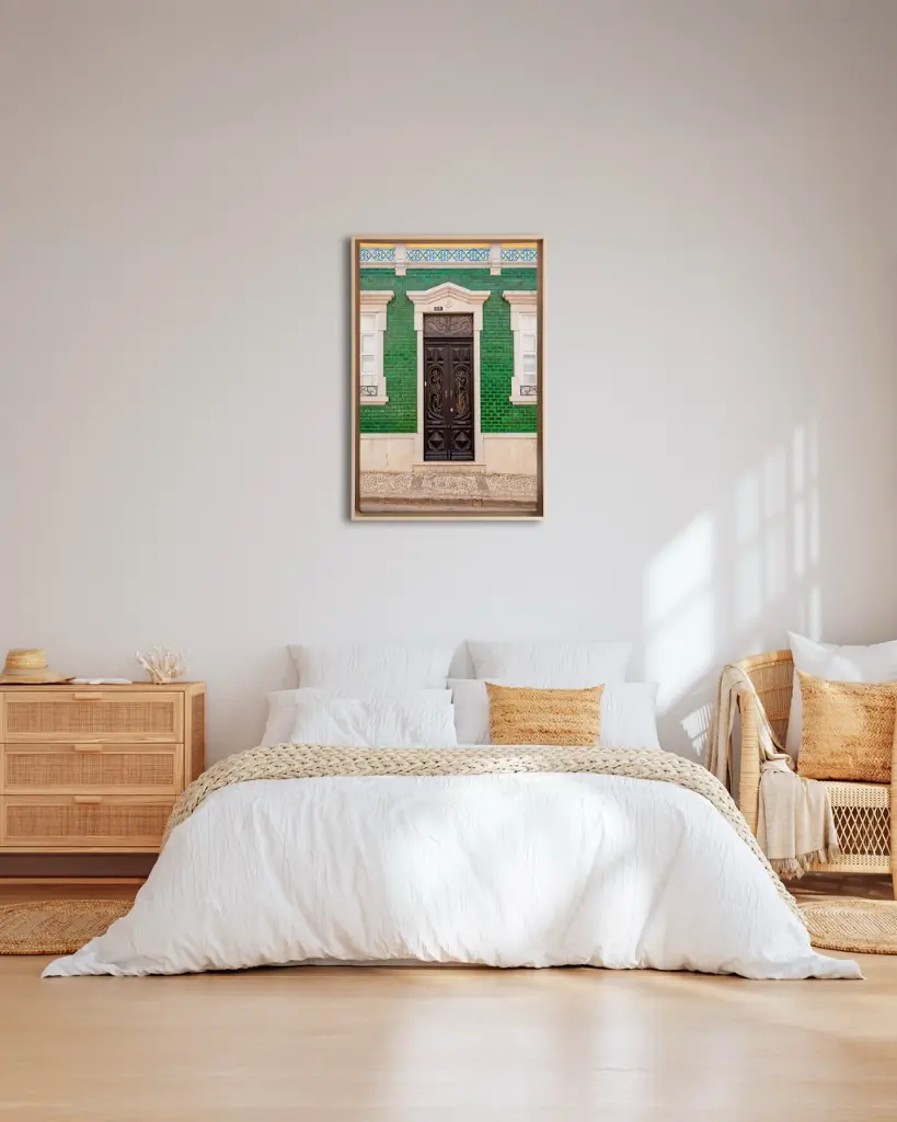 Porte_Verte_Art+Nouveau_toile_encadre_chambre_osier.webp