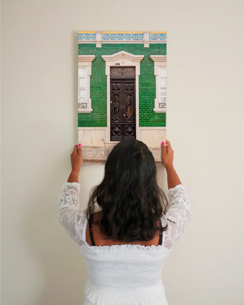 Porte_Verte_Art+Nouveau_toile_femme_mur.webp