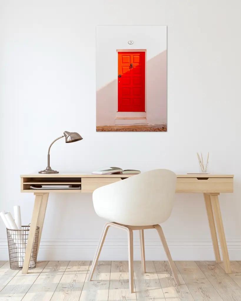 Porte_Rouge_poster_bureau_scandinave_moderne.webp
