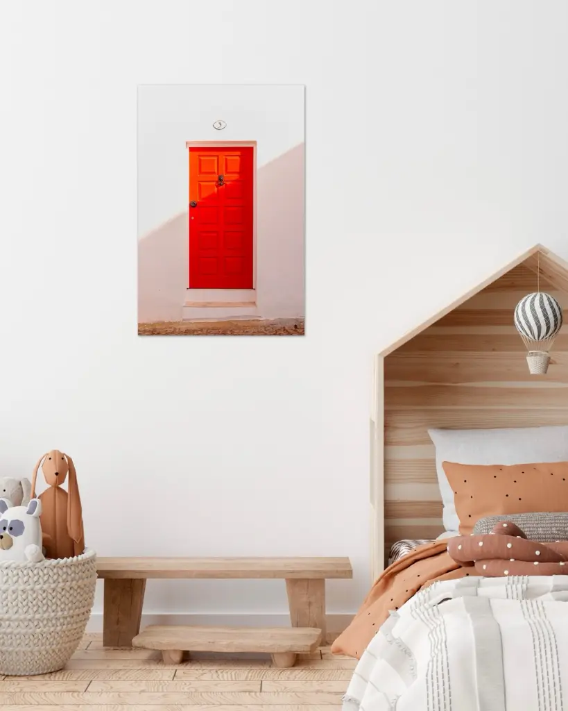 Porte_Rouge_poster_chambre_enfant_scandinave_moderne.webp