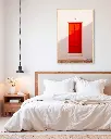 Porte_Rouge_poster_encadre_chambre_scandinave_moderne.webp