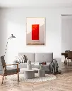 Porte_Rouge_poster_encadre_salon_gris_tissus_moderne.webp