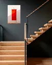 Porte_Rouge_aluminium_escalier_bois_moderne.webp