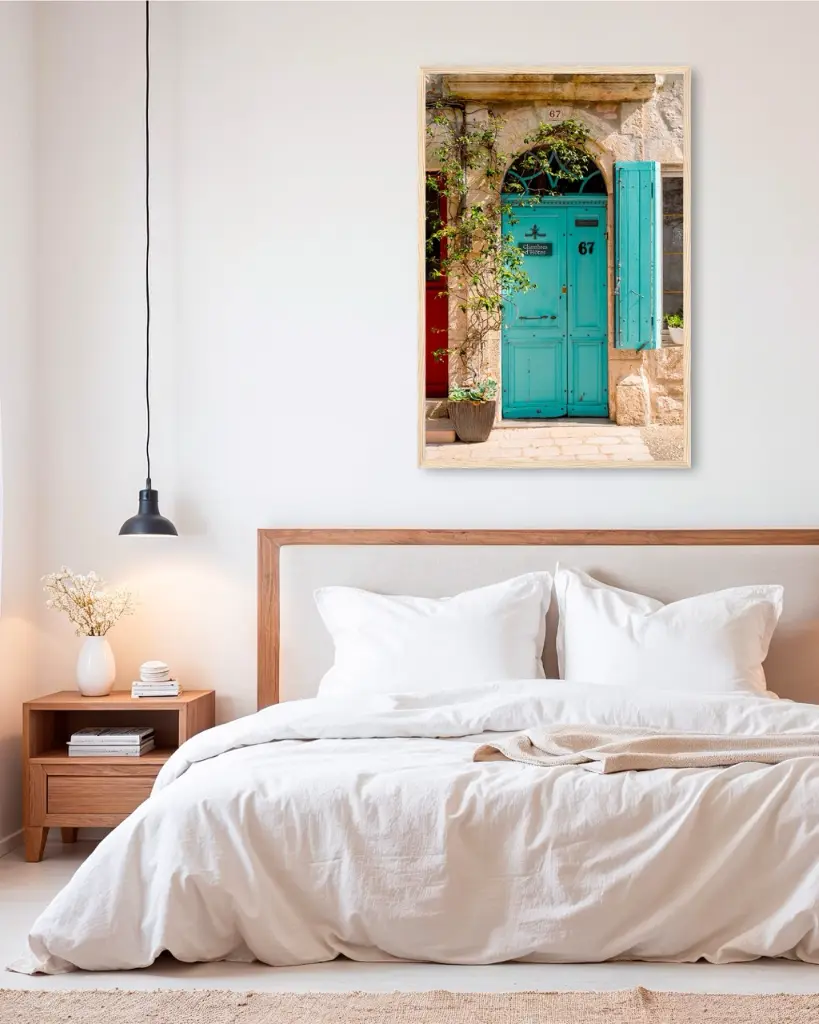 Porte_Bleu_Agenais_poster_encadre_chambre_scandinave_moderne.webp