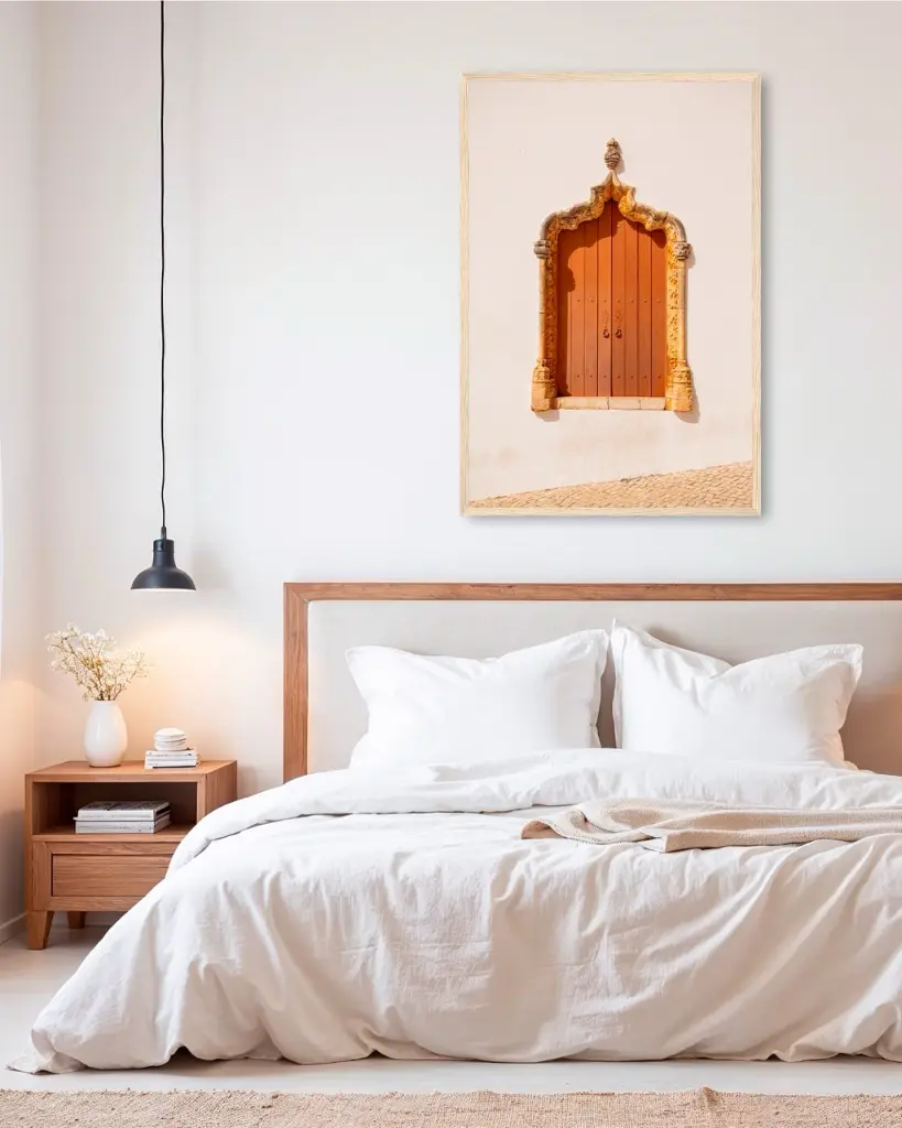 Porte_Tiny Door_Marron_poster_encadre_chambre_scandinave_moderne.webp