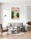 Porte_Penne d'Agenais_poster_encadre_salon_gris_tissus_moderne.webp