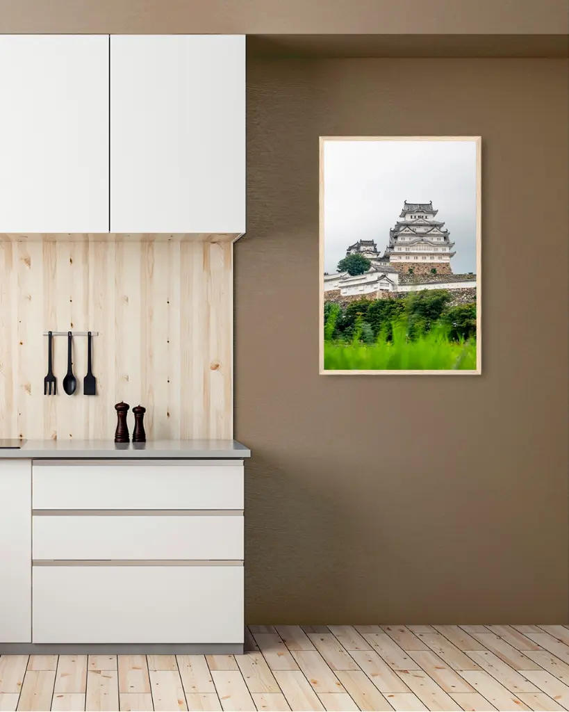 Château_Himeji_poster_cadre_4_cuisine_moderne.webp