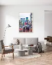 Shibya_Crossing_Pluie_poster_cadre_2_salon_gris_tissus_moderne.webp