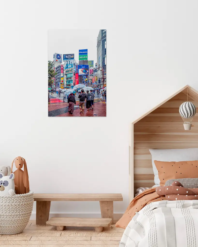 Shibya_Crossing_Pluie_fine art_5_chambre_enfant_scandinave_moderne.webp