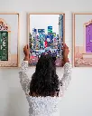 Shibya_Crossing_Pluie_toile_cadre_3_femme_mur.webp