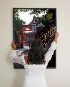Temple_Inari_Kyoto_Papi_poster_cadre_3_femme_mur.webp