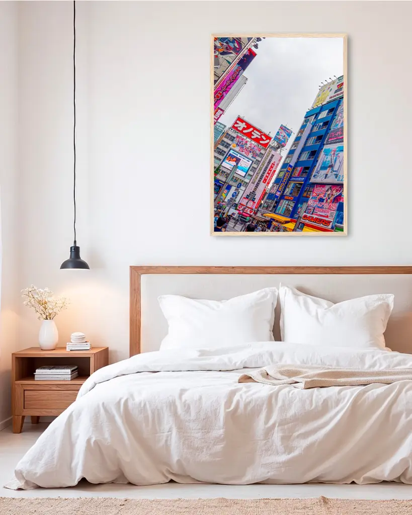 Tokyo_Publicité_poster_cadre_5_chambre_scandinave_moderne.webp