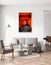 Torii_Temple_Inari_poster_cadre_2_salon_gris_tissus_moderne.webp