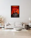Torii_Temple_Inari_toile_cadre_2_salon_beige_tissus_moderne.webp