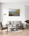 Skye_bateau_montagne_scotland_poster_cadre_2_salon_gris_tissus_moderne.webp