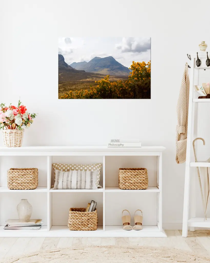Glencoe_vallee_fleur_jaune_montagne_scotland_aluminium_2_entrée.webp
