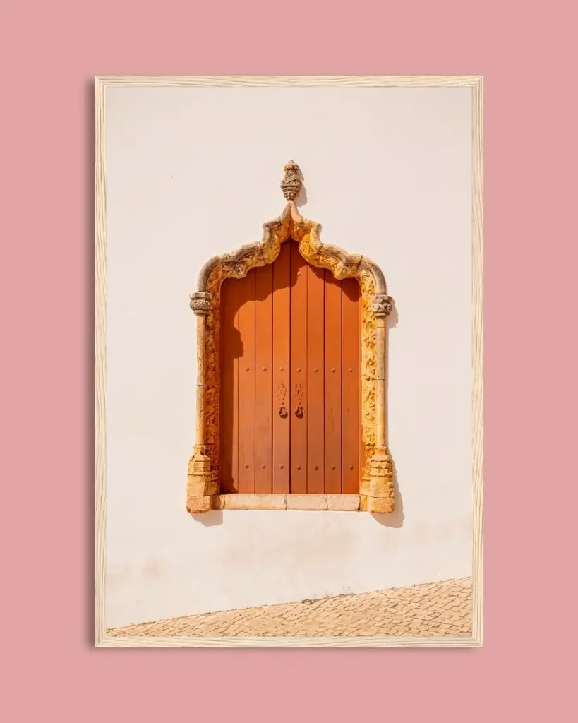 Petite porte du Portugal  - Poster encadré