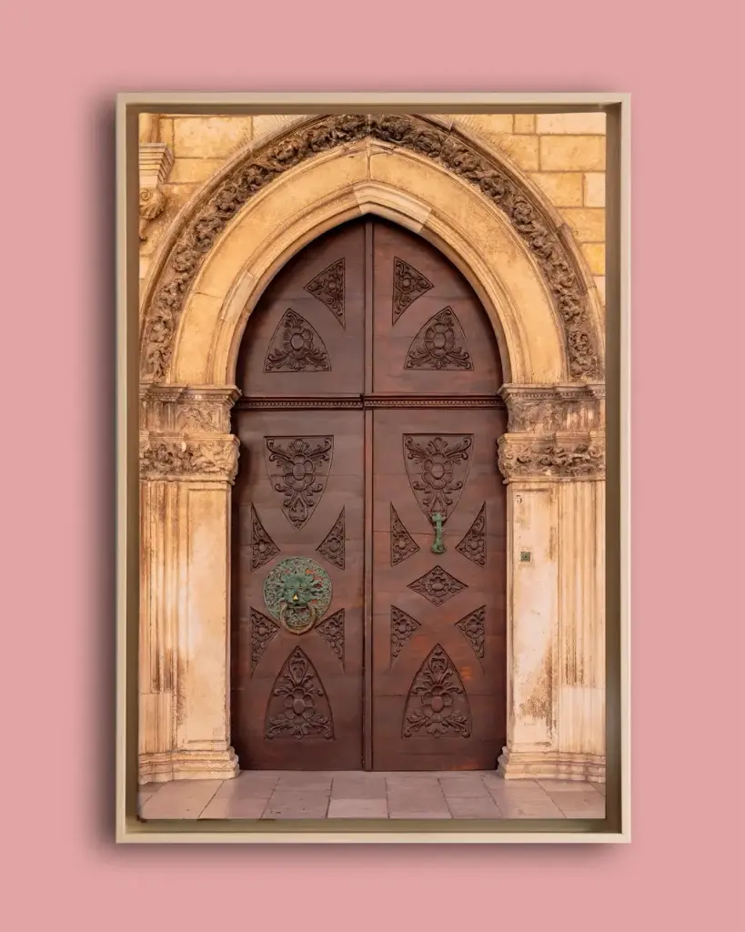 Porte médiévale – Dubrovnik, Croatie - Toile encadrée
