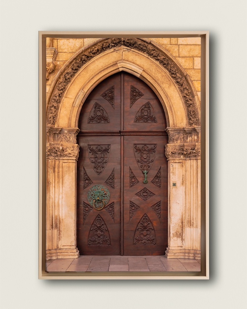Porte médiévale – Dubrovnik, Croatie - Toile encadrée