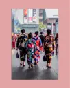 Yukata japonais tradition – Photo d’art Japon - Aluminium