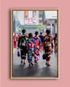 Yukata japonais tradition – Photo d’art Japon - Toile encadrée