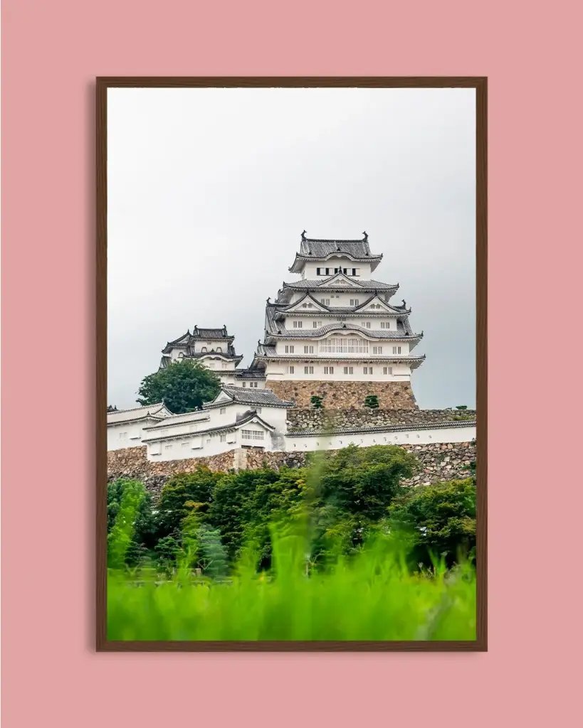 Château de Himeji – Photo d’art Japon - Poster encadré
