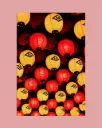 Lanternes japonaises rouges et jaunes – Photo d’art Japon - Tirage d'art